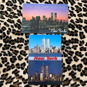 2001 NEW YORK CITY World Trade Center Towers Postcard Letter 2001 Manhattan NYC